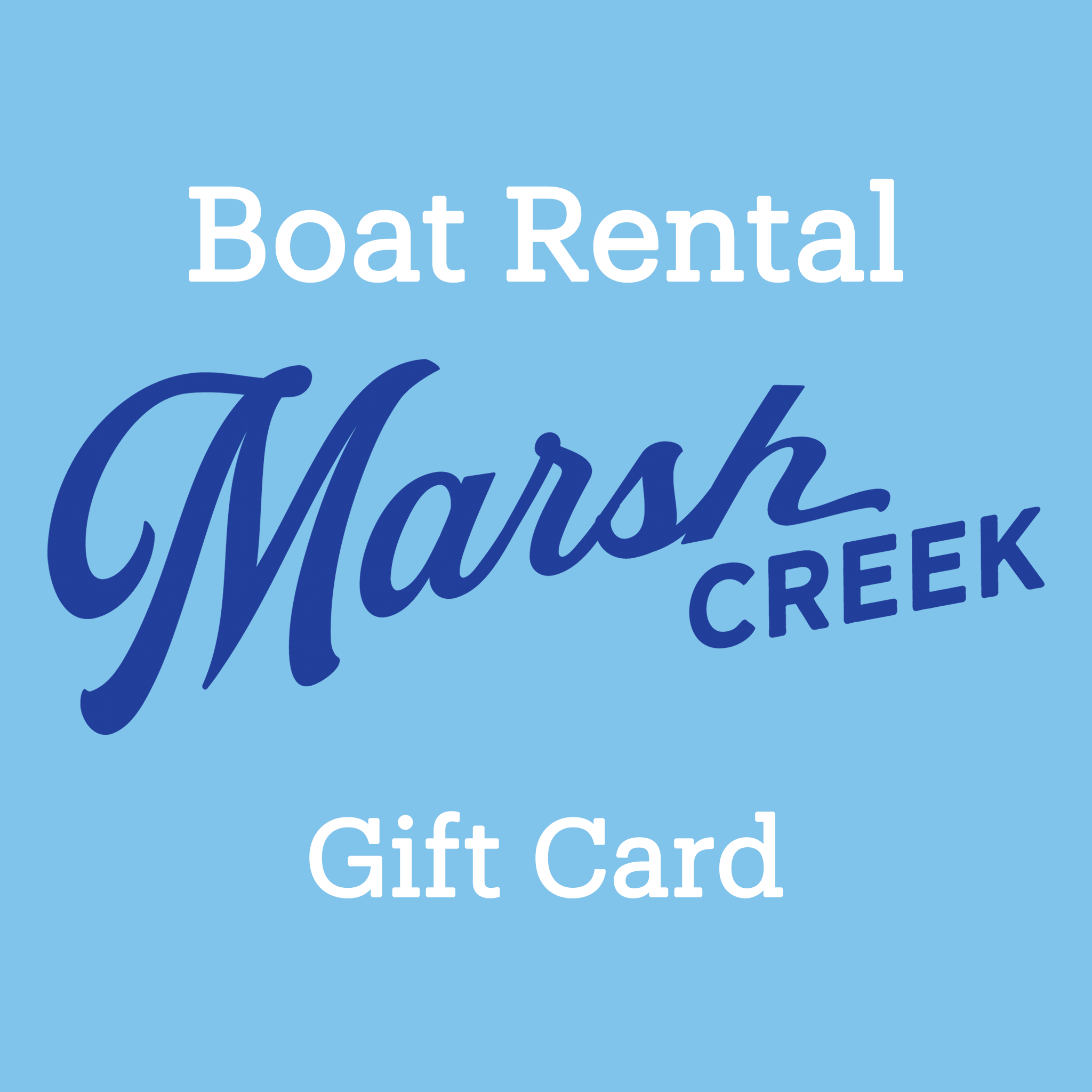 Boat Rental Gift Cards