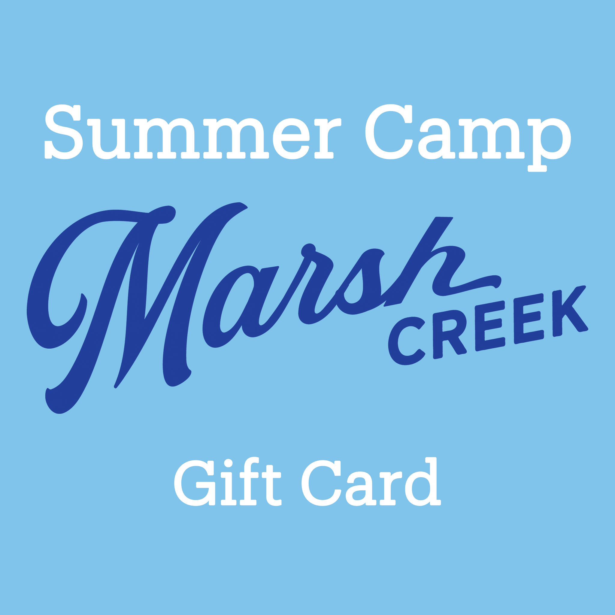 Summer Camp Gift Cards